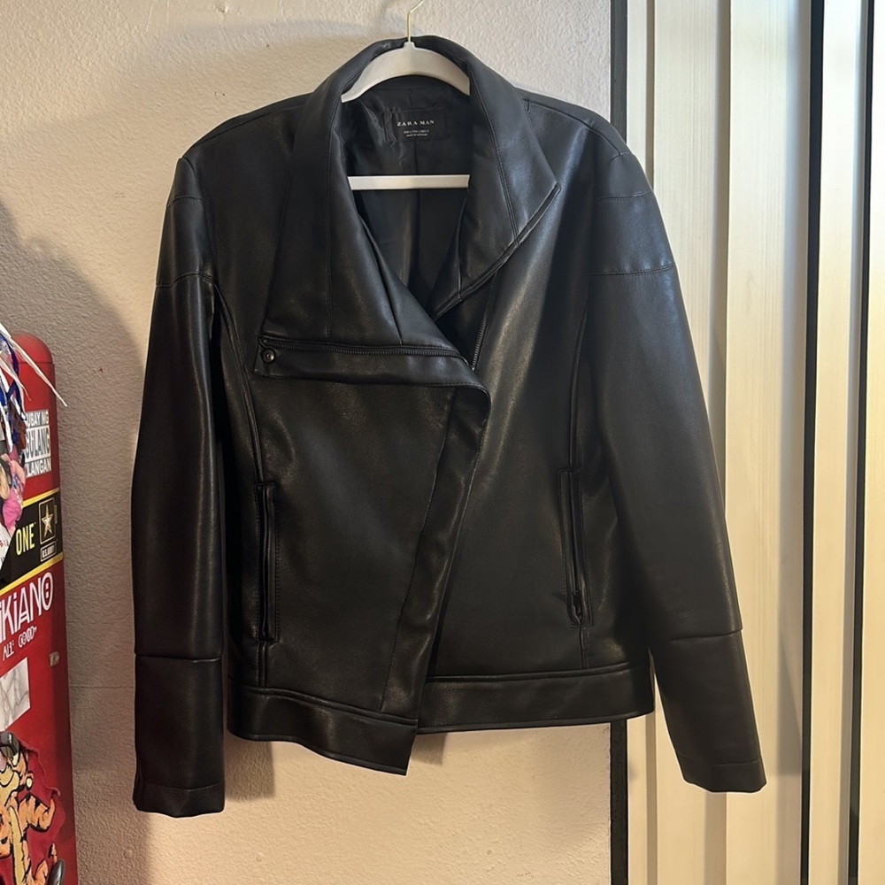 Zara Black Leather Jacket